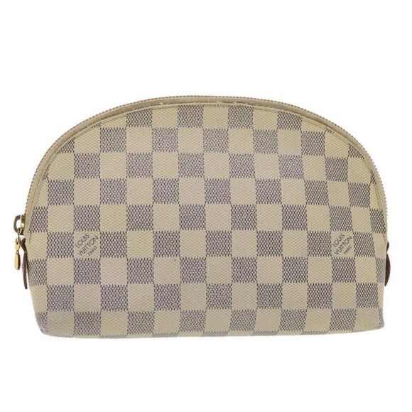 LOUIS VUITTON Damier Azur Pochette Cosmetic GM Pouch - Picture 1 of 15